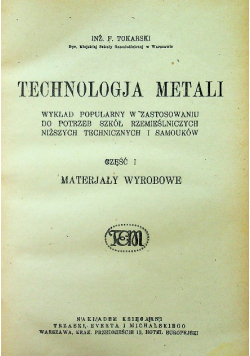 Technologja metali Część 1
