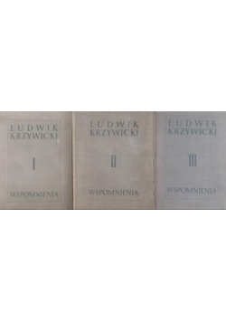 Krzywicki Wspomnienia Tom I do III