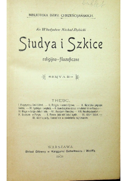 Studya i szkice religijno filozoficzne Seria 2 1901 r.