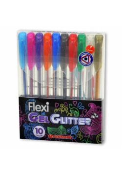 Długopis żelowy Flexi Abra Gel 10 kol brokatowe