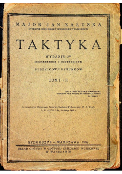 Taktyka Tom I i II 1926 r.