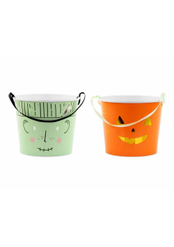Wiaderka na cukierki Halloween 13,5cm 2szt