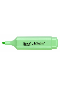 Zakreślacz Mistral Pastel zielony (10szt) TOMA