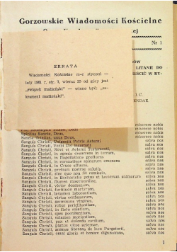 Gorzowskie wiadomości kościelne rok 5 nr 1 do 10
