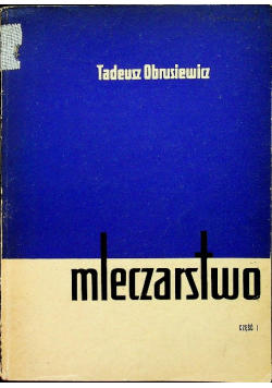 Mleczarstwo część I