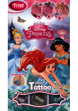 Tytoo Brokatowe tatuaże Disney Księżniczki
