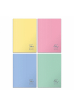 Zeszyt A5/60K linia Eco PP Pastel Colors (5szt)