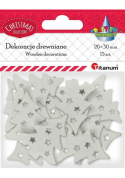 Drewniana choinka ażurowa 15szt