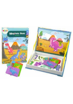 Książka magnetyczna Dinozaury 36el