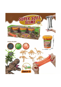 Magiczna slime z figurką dinozaura