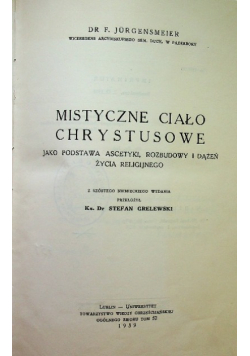 Mistyczne Ciało Chrystusowe 1939 r.