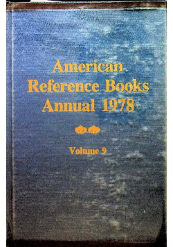 American reference books annual 1978 Volume 9