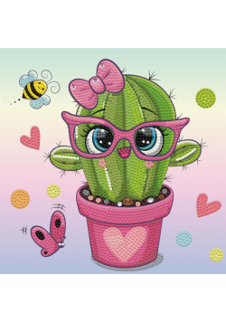 Diamond Dotz - Pretty In Pink Cactus