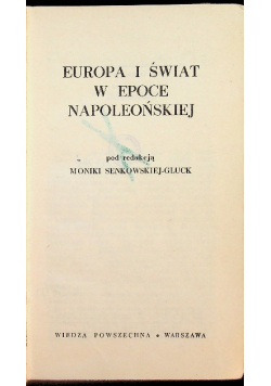 Europa i świat w epoce napoleońskiej