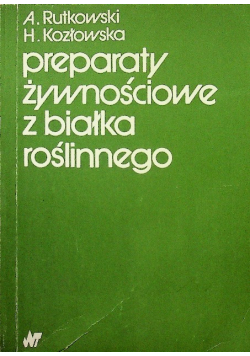 Preparaty żywnościowe z białka roślinnego