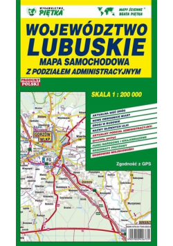 Województwo Lubuskie 1:200 000 mapa samochodowa