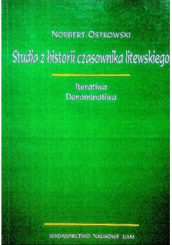 Studia z historii czasownika litewskiego