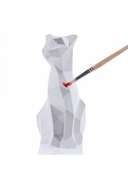 Figurka do pomalowania - Cat Low Poly 18,2cm