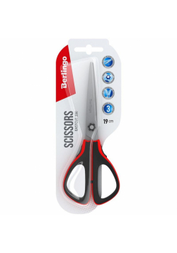 Nożyczki Easycut 300 soft grip 19cm czerwone