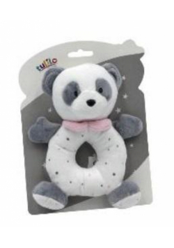 Grzechotka panda różowa 18cm