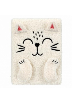 Notes pluszowy B6 White Cat