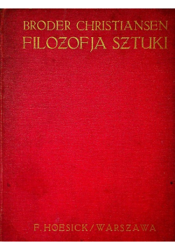 Filozofja sztuki 1914 r.