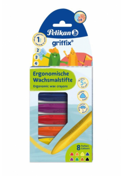 Kredki świecowe trójk. wypełn. Griffix