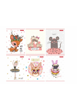 Zeszyt A5/32K linia podwójna Cute (10szt)