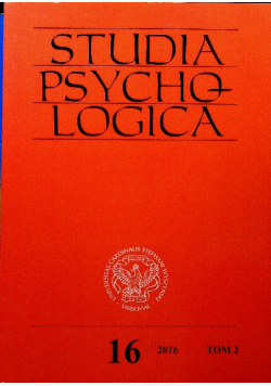 Studia psychologica 16 2
