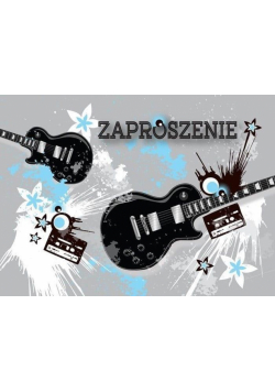 Zaproszenie ZZ-049 Gitary (5 szt.)