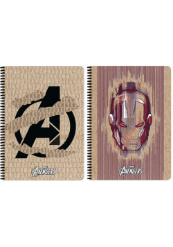 Kołozeszyt A4/80K kratka Avengers Kraft (5szt)