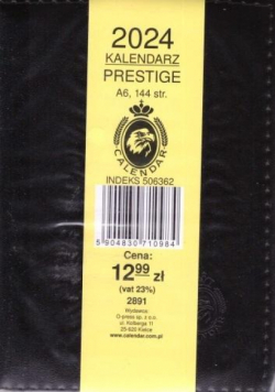 Kalendarz 2024 Książkowy Prestige A6