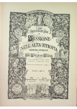 I Miei Trentacinque Anni di Missione Nell alta Etiopia tom VI 1889 r.