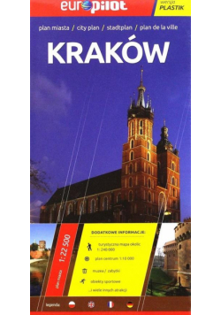 Kraków. Plan Miasta EuroPilot plastik