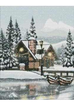 Diamentowa mozaika - Śnieżna cisza 40x50cm
