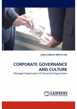 Corporate Governance and Culture