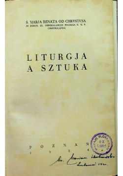 Liturgia a sztuka 1934r.
