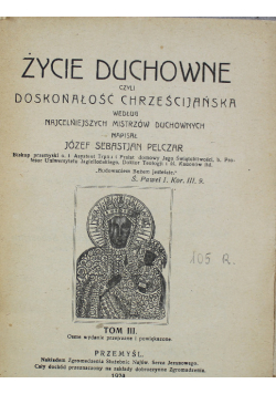Życie duchowe tom I 1924 r.