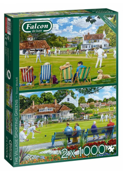 Puzzle 2x1000 Falcon Krykiet & Boule G3