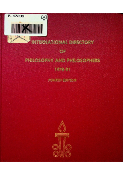 International directory of philosophy and philosophers 1978 - 81