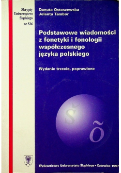 Podstawowe wiadomości z fonetyki i fonologii współczesnego języka polskiego