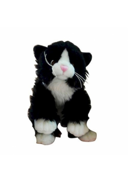 Pluszowy kot siedzący czarny