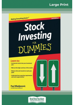 Stock Investing for Dummies® (16pt Large Print Edition)