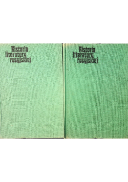 Historia literatury rosyjskiej tom I i II