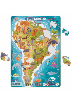 Puzzle ramkowe 53 Ameryka Południowa