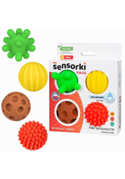 Piłki sensoryczne 4szt Bez dziurki
