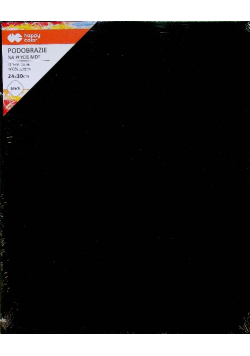 Podobrazie na płycie MDF 24 x 30 cm czarne
