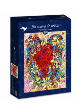 Puzzle 1500 Serce pełne kwiatów