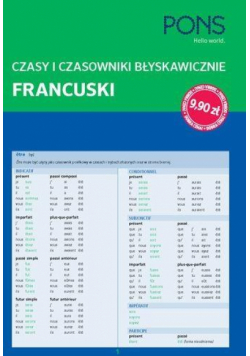 Czasy i czasowniki błyskawicznie. Francuski PONS