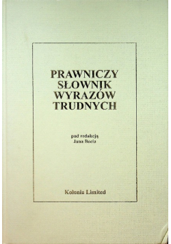Prawniczy słownik wyrazów trudnych